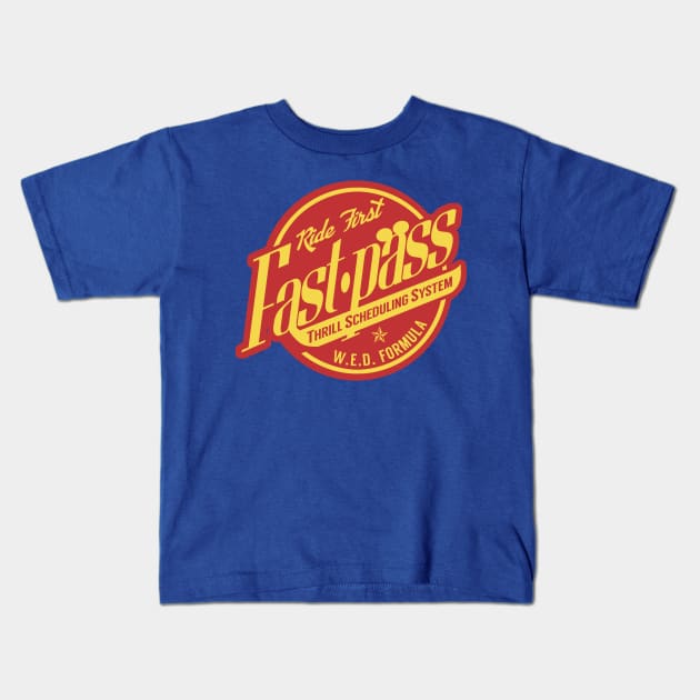 FastPass Sticker Kids T-Shirt by PopCultureShirts